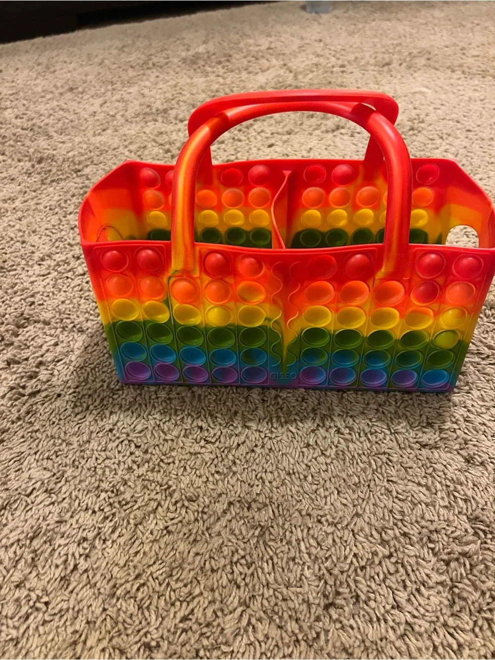 Tonies Carrying Case Rainbow Pop It Storage Bag Organizer for Toniebox
